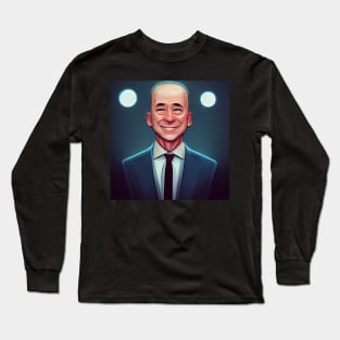 Jeff Bezos | Comics style Long Sleeve T-Shirt